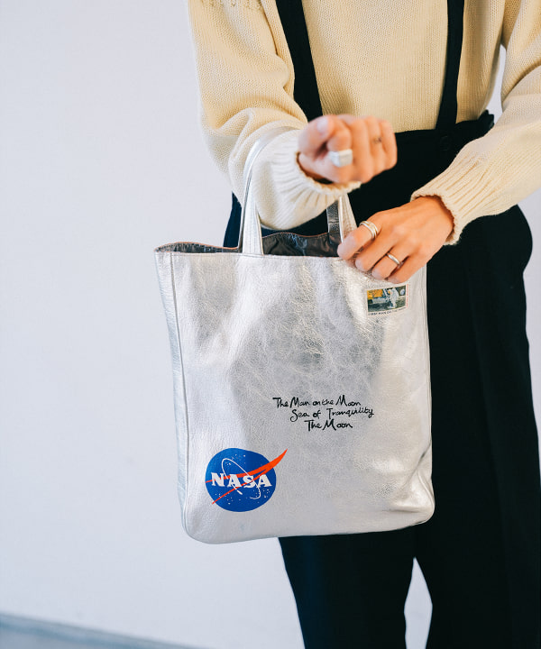 BEAMS Planets（ビームス プラネッツ）【受注生産商品】【別注】COXCOMB / 『NASA』 レザー トート バッグ（バッグ トート バッグ）通販｜BEAMS