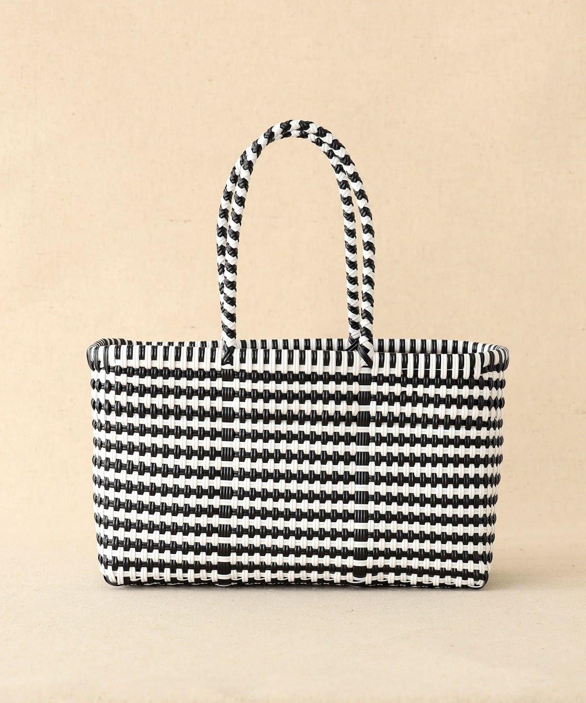 Diminutivo ディミヌティーボ / 『TSUKIJI』 メルカドバッグ Medium バッグ WOMEN White×Black ONE SIZE Diminutivo ディミヌティーボ / 『TSUKIJI』 メルカドバッグ Medium バッグ WOMEN White×Black ONE SIZE