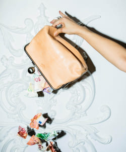 HYOGO LEATHER / 『GAMAGUCHI』Leather Clutch Bag