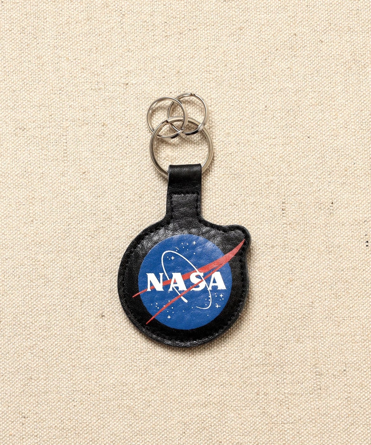 【別注】COXCOMB コックスコーム / 『NASA』 レザー キーホルダー 財布・小物 MEN BLACK ONE SIZE 【別注】COXCOMB コックスコーム / 『NASA』 レザー キーホルダー 財布・小物 MEN BLACK ONE SIZE