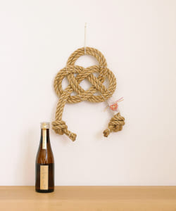 【予約】仁井田本家 × Wood & Knot /  祝い結び 正月飾り & しぜんしゅ 純米原酒 300ml