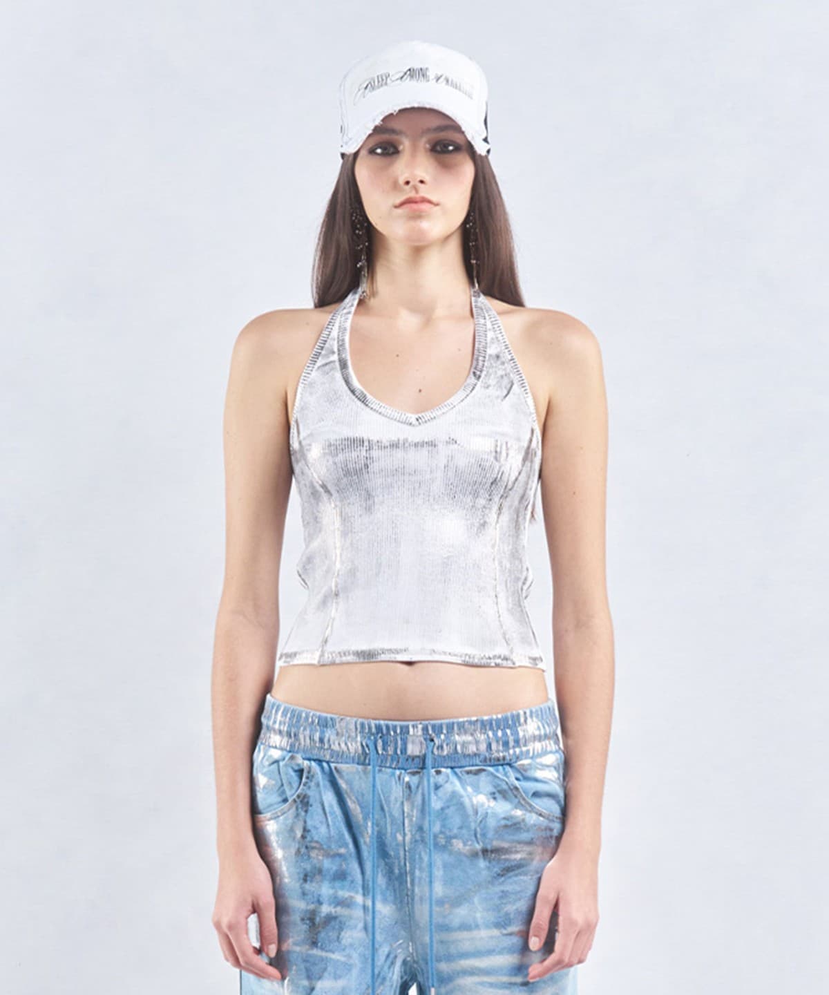 藤井早希子@B印MARKET / 2000Archives HALTERNECK TANK TOP Tシャツ・カットソー WOMEN WHITE ONE SIZE 藤井早希子@B印MARKET / 2000Archives HALTERNECK TANK TOP Tシャツ・カットソー WOMEN WHITE ONE SIZE