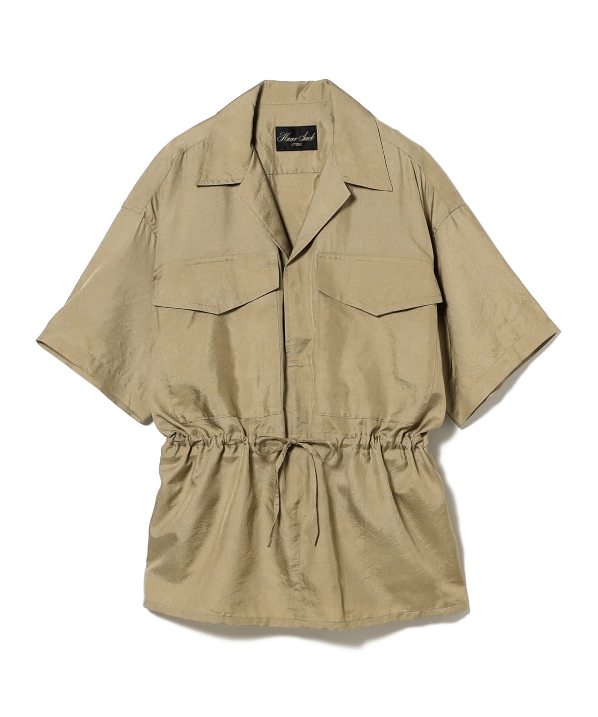 【別注】和田健二郎@B印MARKET / HAVERSACK ハバーサック シルク サファリ シャツ シャツ・ブラウス MEN BEIGE ONE SIZE 【別注】和田健二郎@B印MARKET / HAVERSACK ハバーサック シルク サファリ シャツ シャツ・ブラウス MEN BEIGE ONE SIZE