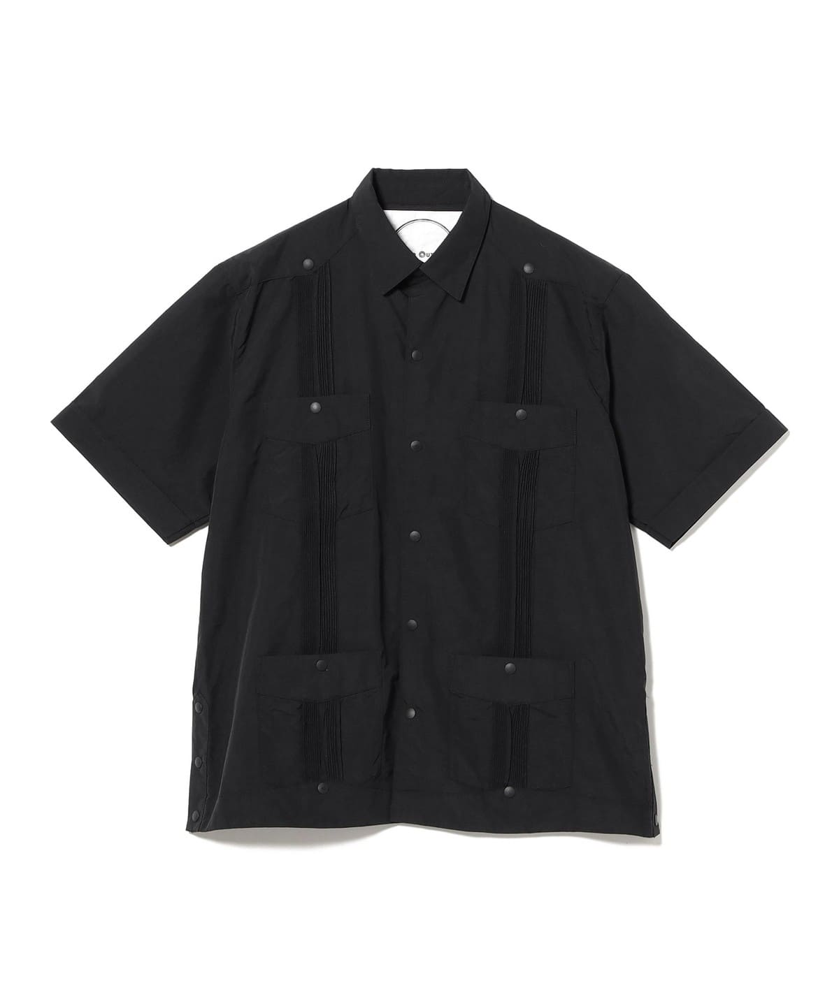 �a�c����Y@B��MARKET / BURLAP OUTFITTER �o�[���b�v�A�E�g�t�B�b�^�[ GUAYABERA �V���c �V���c�E�u���E�X MEN BLACK S
