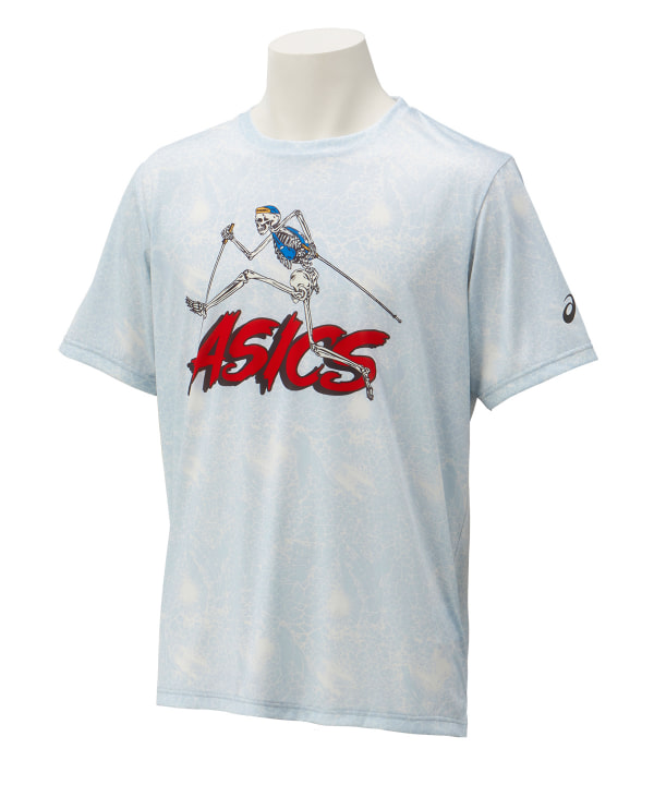 ASICS×ELDORESO Tシャツ グレー M - Tシャツ/カットソー(半袖/袖なし)