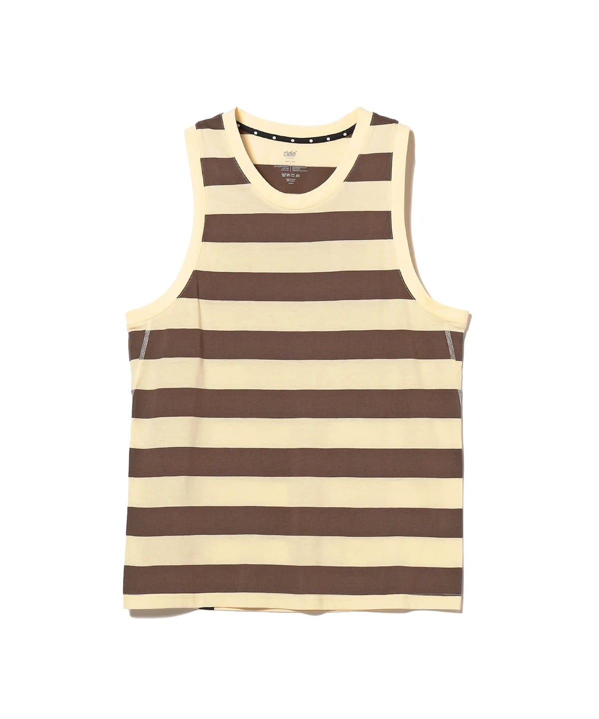 牧野英明@B印MARKET / ciele Life Editions Border Tank Top Tシャツ・カットソー MEN BROWN L 牧野英明@B印MARKET / ciele Life Editions Border Tank Top Tシャツ・カットソー MEN BROWN L