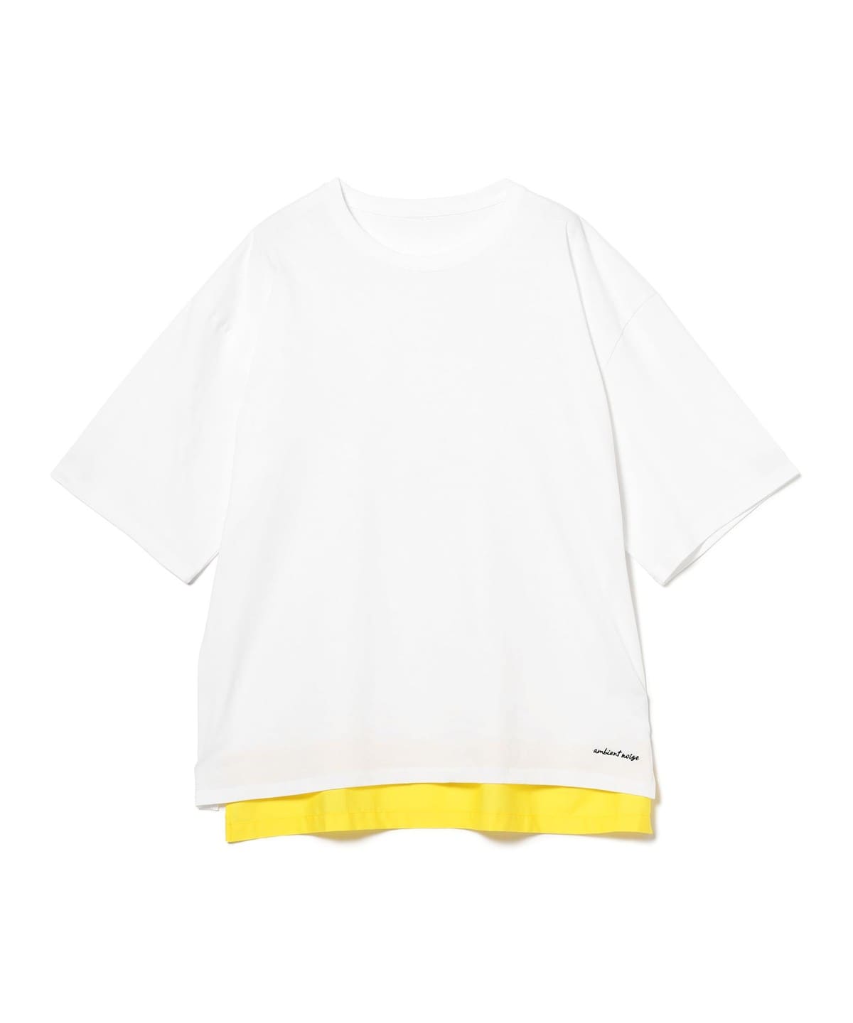 江口裕@B印MARKET B印マーケット / OVER DUB T-Shirts ribcustom Tシャツ・カットソー MEN WHT×Yellow XL 江口裕@B印MARKET B印マーケット / OVER DUB T-Shirts ribcustom Tシャツ・カットソー MEN WHT×Yellow XL