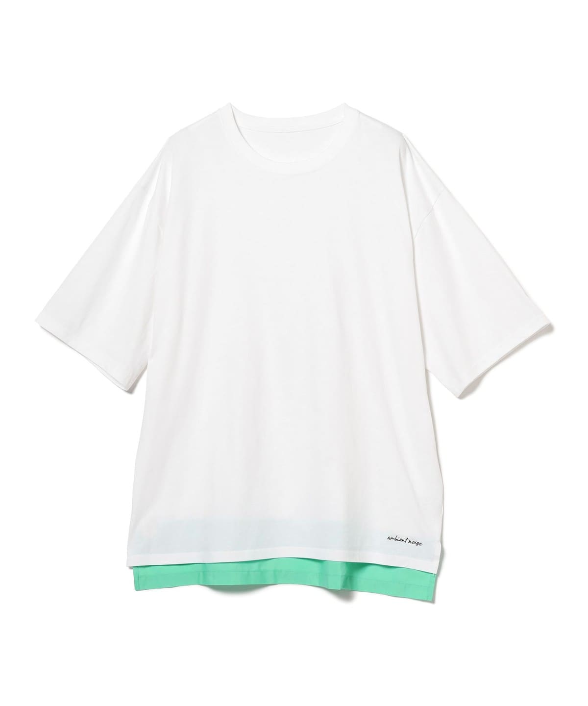 江口裕@B印MARKET B印マーケット / OVER DUB T-Shirts ribcustom Tシャツ・カットソー MEN WHT×Green M 江口裕@B印MARKET B印マーケット / OVER DUB T-Shirts ribcustom Tシャツ・カットソー MEN WHT×Green M