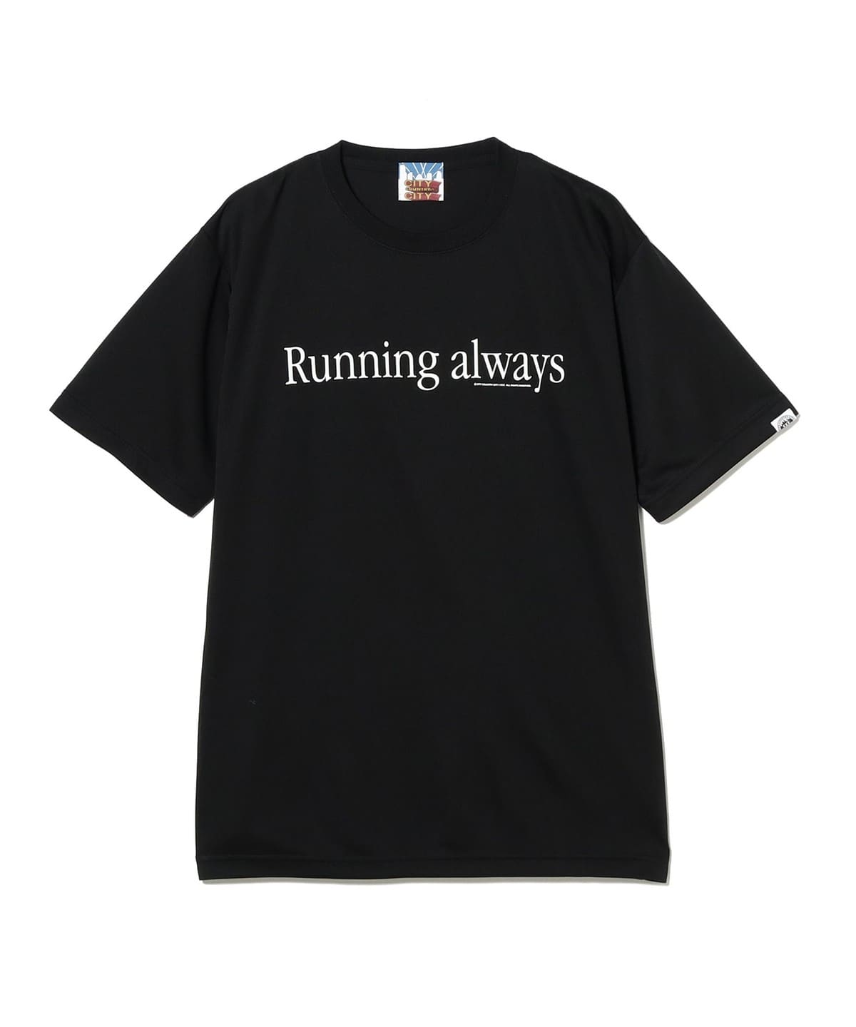 【別注】牧野英明@B印MARKET / CITY COUNTRY CITY シティー カントリー シティー Running always DRY Tee Tシャツ・カットソー MEN BLACK XL 【別注】牧野英明@B印MARKET / CITY COUNTRY CITY シティー カントリー シティー Running always DRY Tee Tシャツ・カットソー MEN BLACK XL