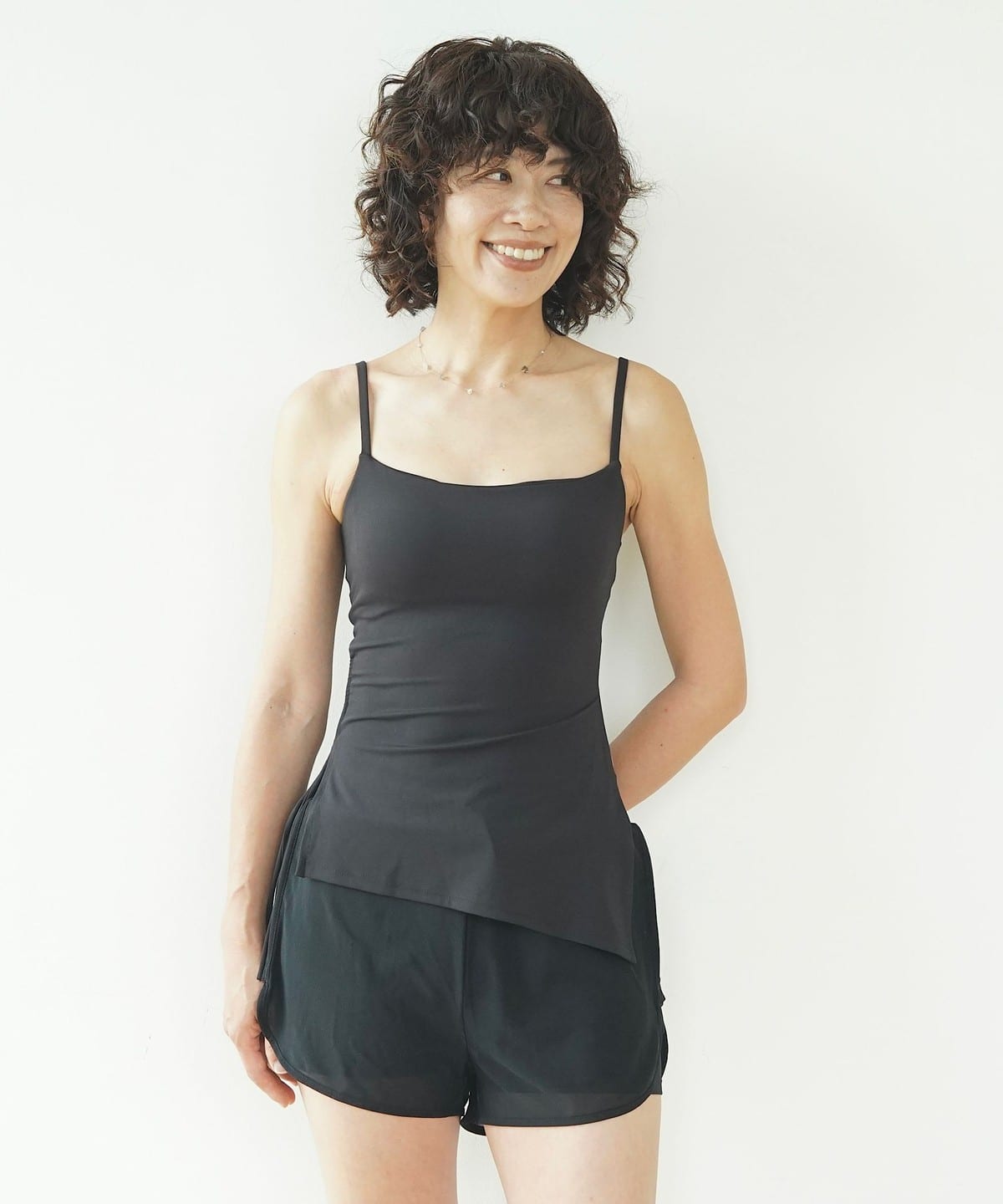 若生多絵子@B印MARKET / SWELLY Camisole Tシャツ・カットソー WOMEN BLACK S 若生多絵子@B印MARKET / SWELLY Camisole Tシャツ・カットソー WOMEN BLACK S