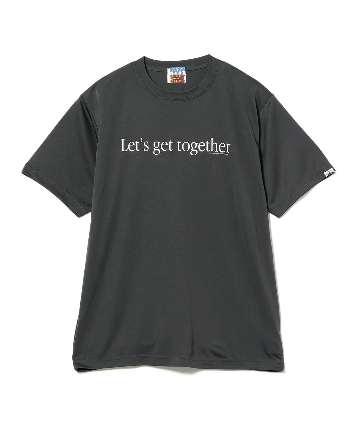 【別注】牧野英明@B印MARKET / CITY COUNTRY CITY シティー カントリー シティー Let's get together DRY Tee Tシャツ・カットソー MEN CHARCOAL. G S 【別注】牧野英明@B印MARKET / CITY COUNTRY CITY シティー カントリー シティー Let's get together DRY Tee Tシャツ・カットソー MEN CHARCOAL. G S