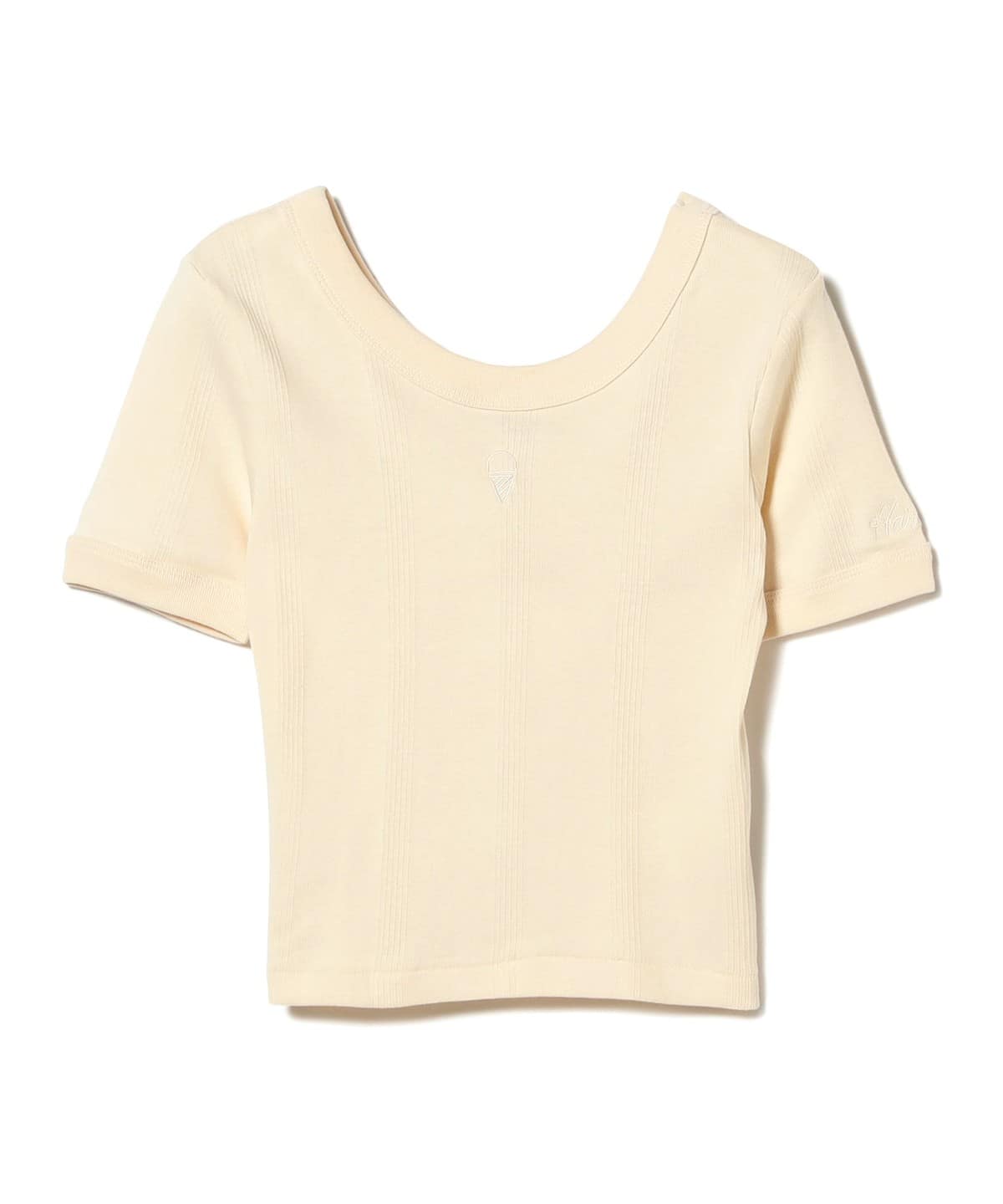 中渕敦子@B印MARKET / Robert P. Miller x Harlow ICE CREAM ソリッド チビTシャツ Tシャツ・カットソー WOMEN OFF WHT ONE SIZE 中渕敦子@B印MARKET / Robert P. Miller x Harlow ICE CREAM ソリッド チビTシャツ Tシャツ・カットソー WOMEN OFF WHT ONE SIZE