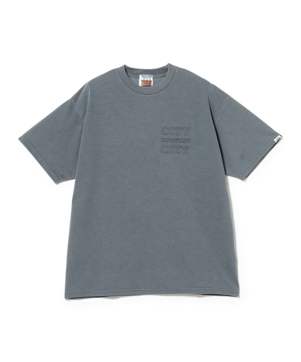 【別注】牧野英明@B印MARKET / CITY COUNTRY CITY PIGMENT DYE TEE ①