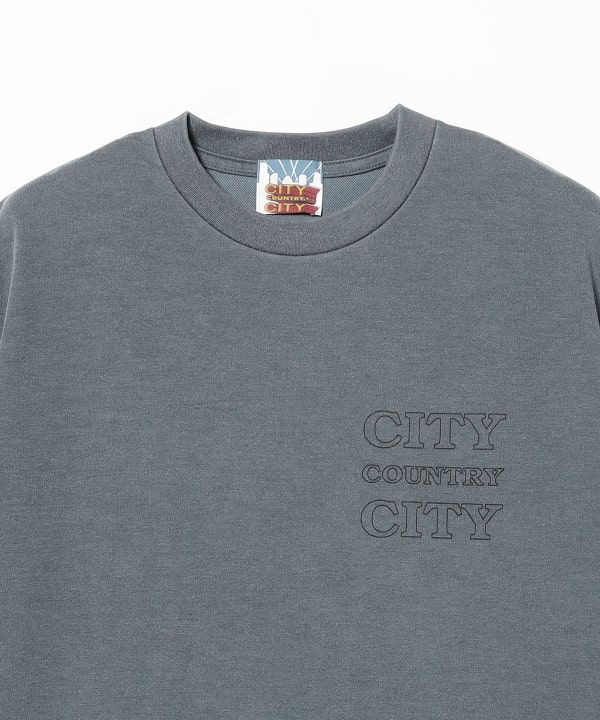 【別注】牧野英明@B印MARKET / CITY COUNTRY CITY PIGMENT DYE TEE ①