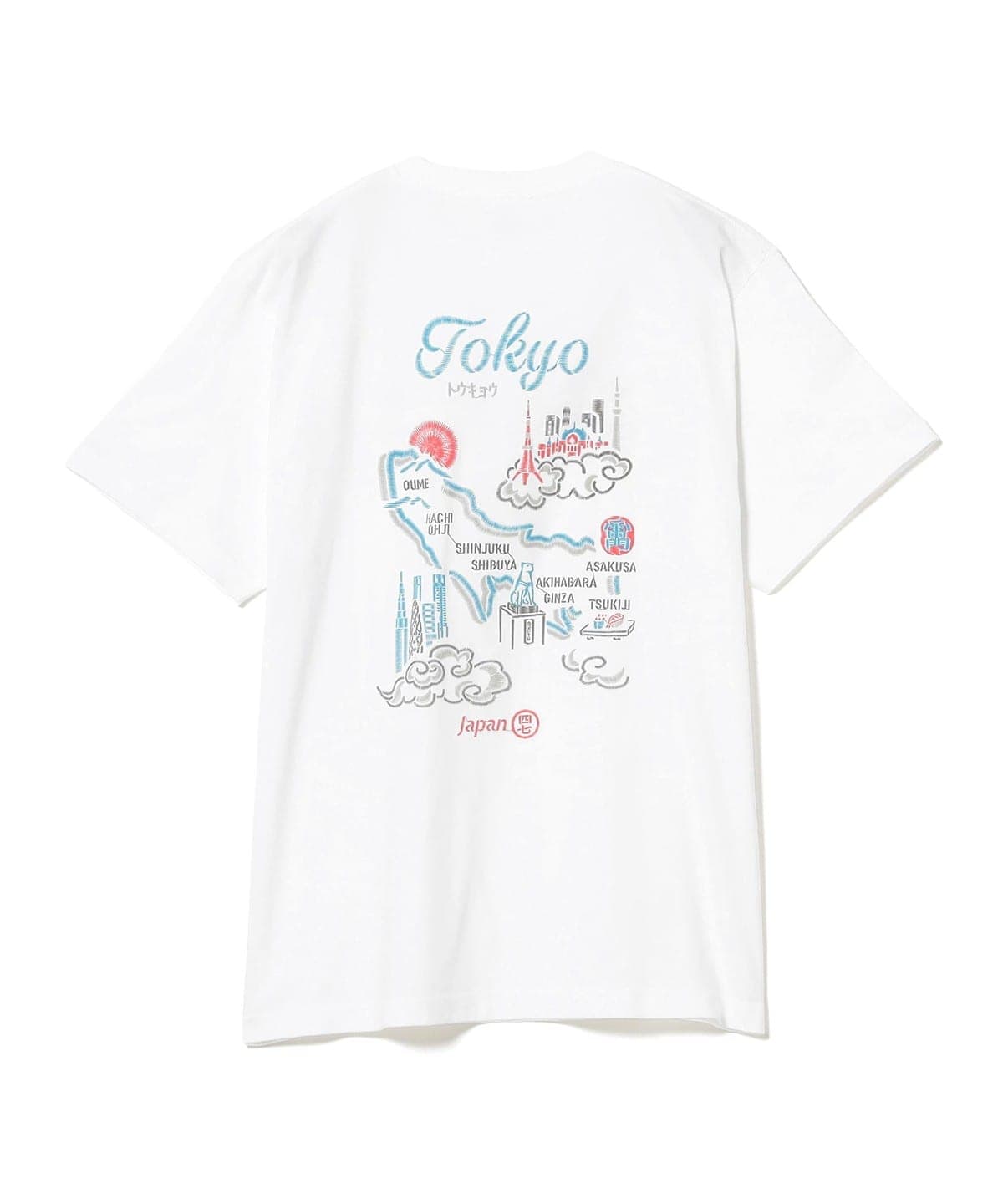服部隆@B印MARKET / シジュウナナ TOKYOMAP11 東京MAP Tシャツ Tシャツ・カットソー MEN WHITE M 服部隆@B印MARKET / シジュウナナ TOKYOMAP11 東京MAP Tシャツ Tシャツ・カットソー MEN WHITE M