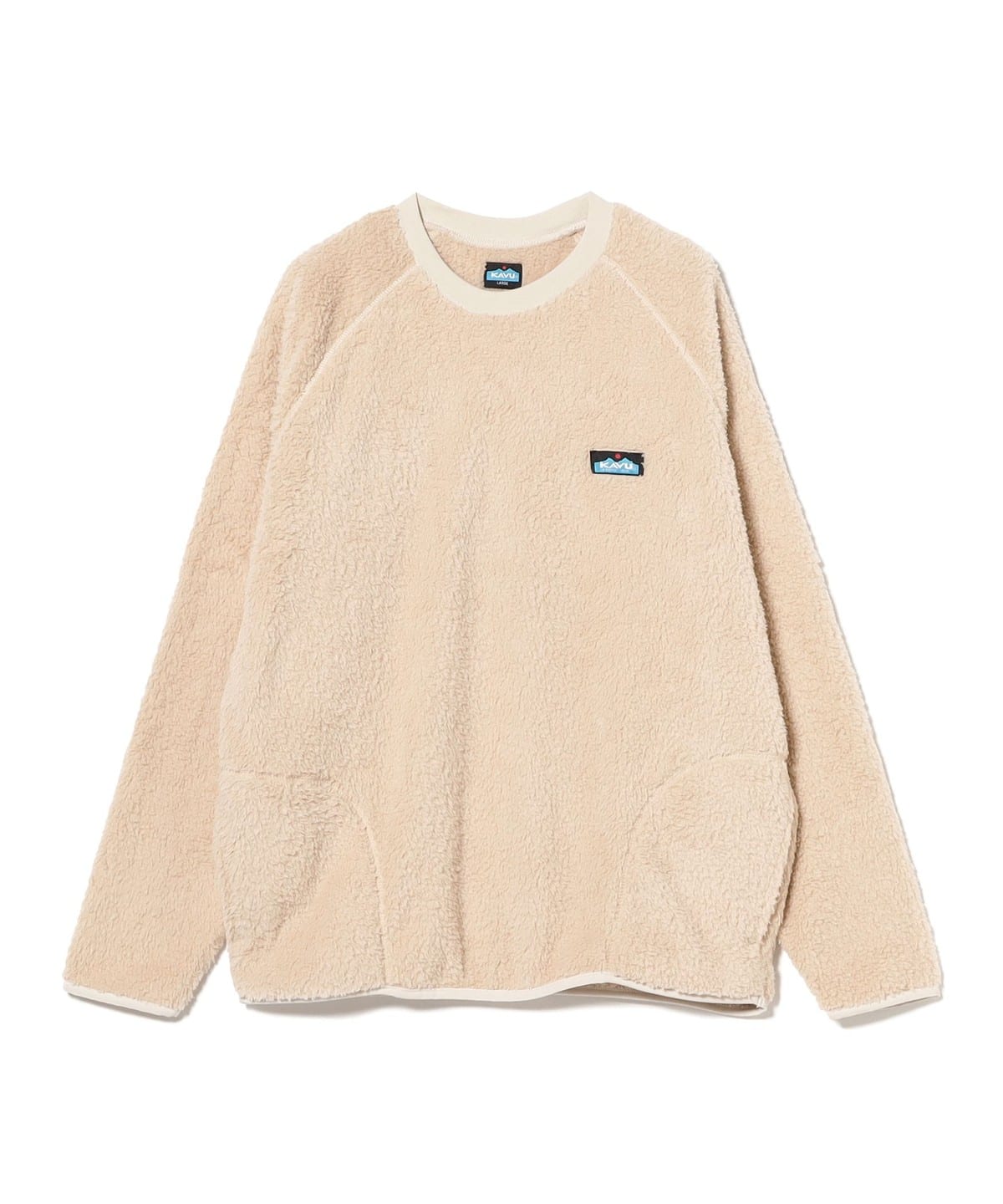 菊地延@B印MARKET / KAVU カブー Shaggy Crew トップス MEN Natural L 菊地延@B印MARKET / KAVU カブー Shaggy Crew トップス MEN Natural L