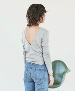 若生多絵子＠B印MARKET / &her Deep V Longsleeve Tops