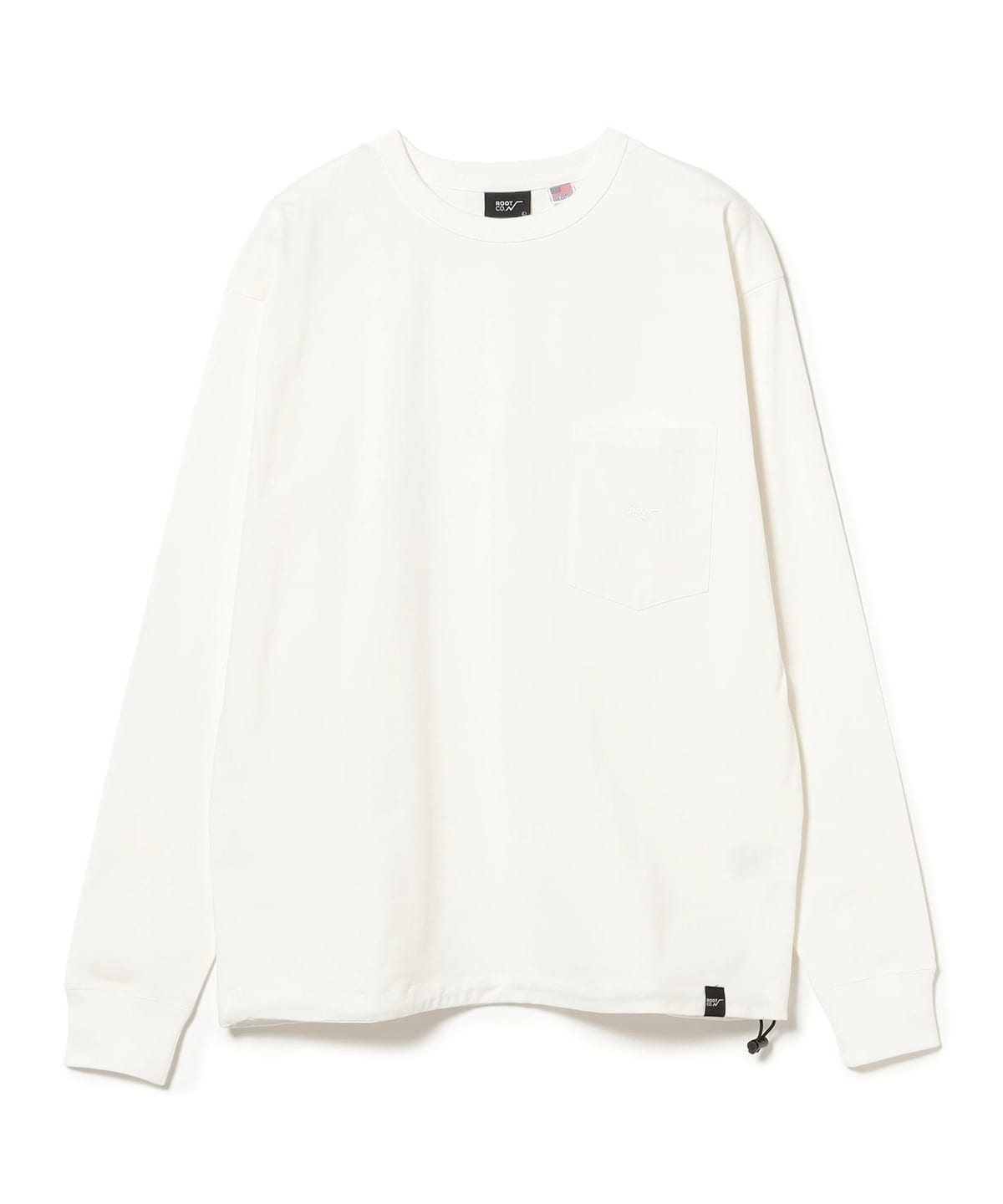 菊地延@B印MARKET / ROOT CO. ルート PLAY UTILITY BACK POCKET Long Sleeve T-Shirts Tシャツ・カットソー MEN WHITE XL 菊地延@B印MARKET / ROOT CO. ルート PLAY UTILITY BACK POCKET Long Sleeve T-Shirts Tシャツ・カットソー MEN WHITE XL