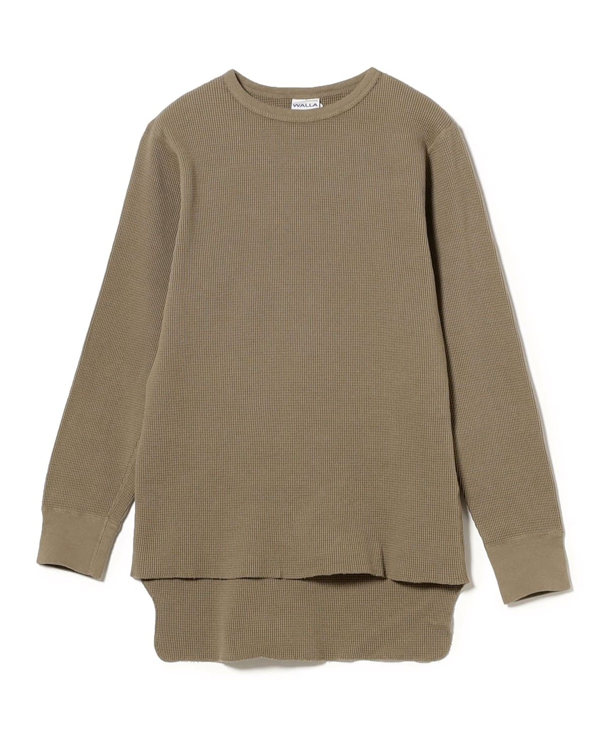 北川浩嗣@B印MARKET / WALLA WALLA SPORT ワラワラスポーツ ロングテール サーマル ロングスリーブ Tシャツ Tシャツ・カットソー MEN DARK KHAKI XL 北川浩嗣@B印MARKET / WALLA WALLA SPORT ワラワラスポーツ ロングテール サーマル ロングスリーブ Tシャツ Tシャツ・カットソー MEN DARK KHAKI XL