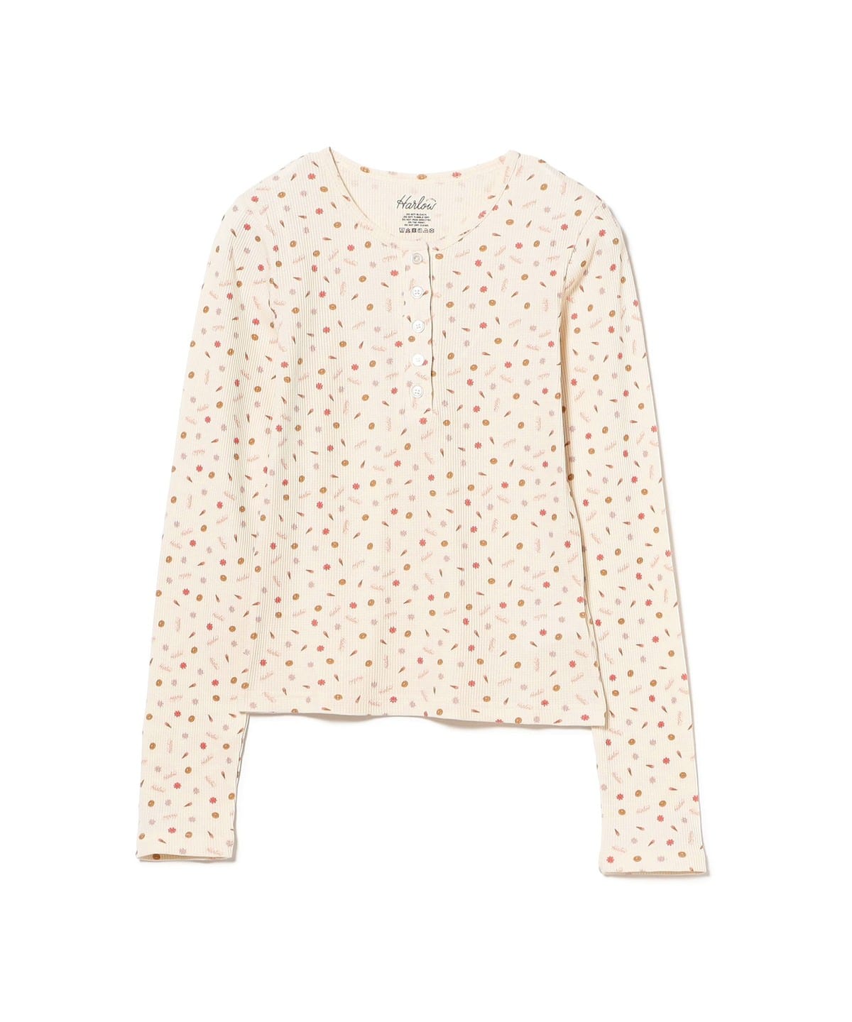 中渕敦子@B印MARKET B印マーケット / Harlow ICE CREAM ワッフル ロングスリーブTシャツ Tシャツ・カットソー WOMEN OFF WHT ONE SIZE 中渕敦子@B印MARKET B印マーケット / Harlow ICE CREAM ワッフル ロングスリーブTシャツ Tシャツ・カットソー WOMEN OFF WHT ONE SIZE