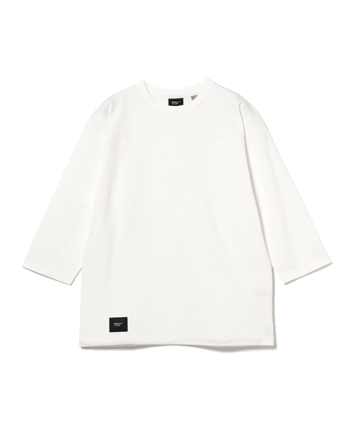菊地延@B印MARKET / ROOT CO. ルート PLAY UTILITY BACK POCKET Football T-Shirts Tシャツ・カットソー MEN ホワイト M 菊地延@B印MARKET / ROOT CO. ルート PLAY UTILITY BACK POCKET Football T-Shirts Tシャツ・カットソー MEN ホワイト M