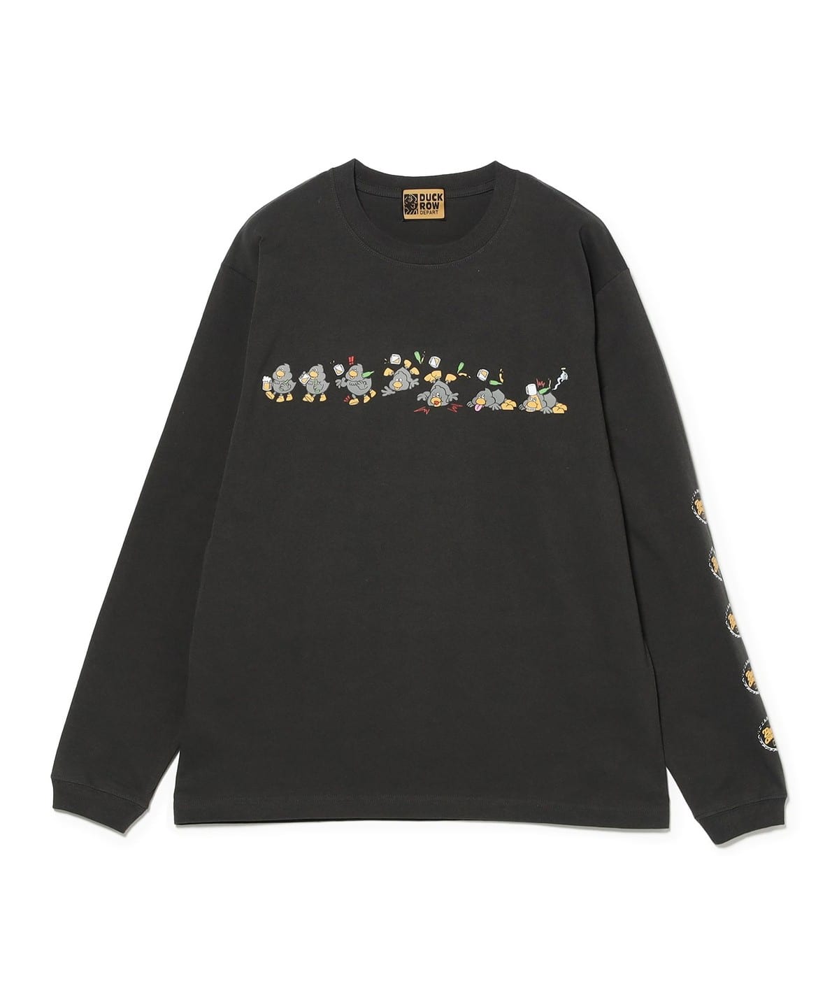菊地延@B印MARKET / DUCKROW STOPMOTION L/S TEE Tシャツ・カットソー MEN BLACK XL