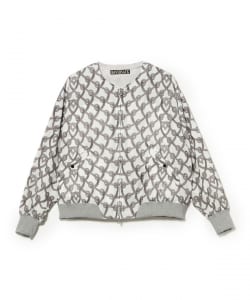 和田健二郎＠B印MARKET / HAVERSACK ジオメトリックパターン カラーレス ボンバージャケット