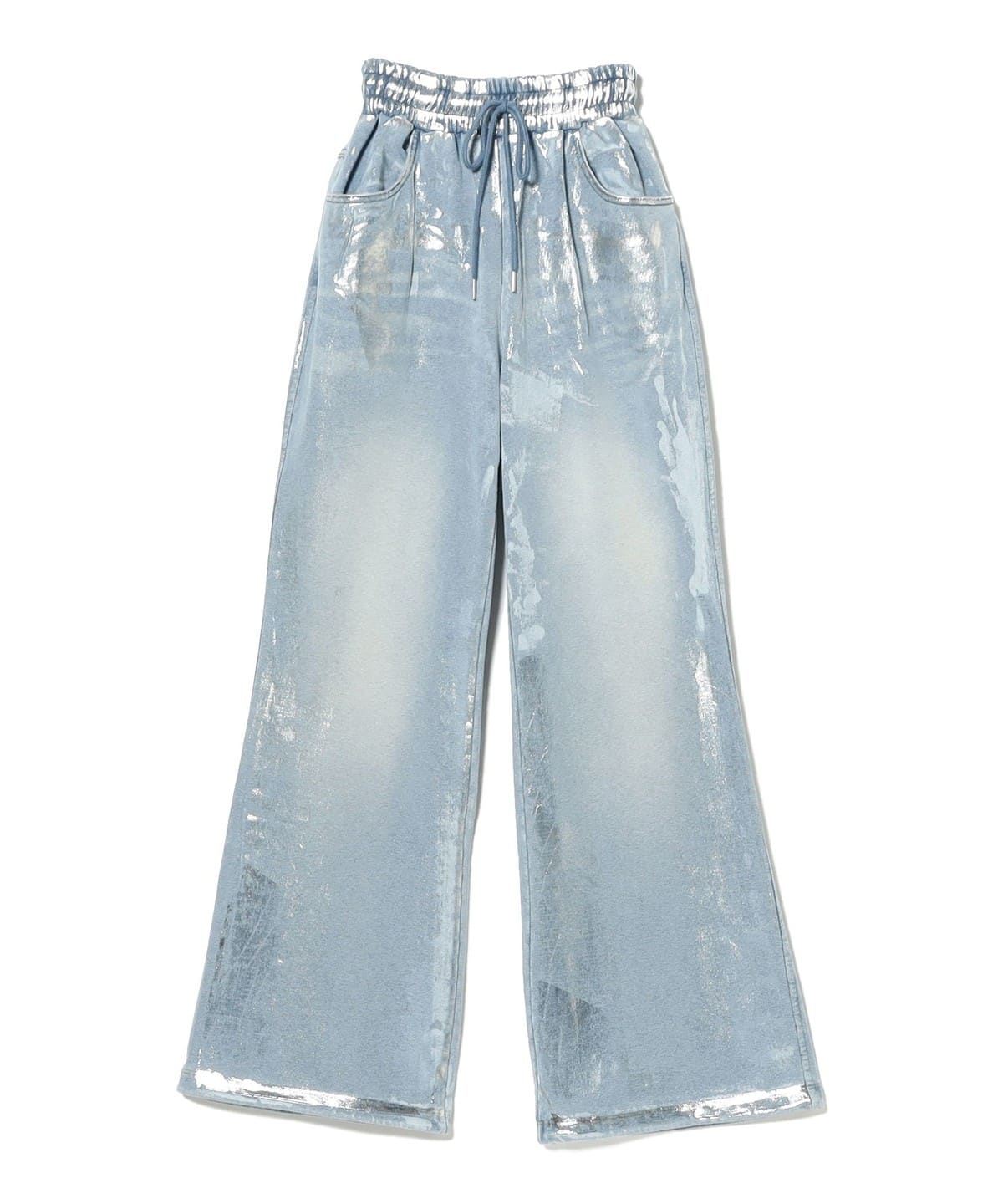 藤井早希子@B印MARKET / 2000Archives DENIM METALLIC SWEATPANTS パンツ WOMEN BLUE ONE SIZE 藤井早希子@B印MARKET / 2000Archives DENIM METALLIC SWEATPANTS パンツ WOMEN BLUE ONE SIZE