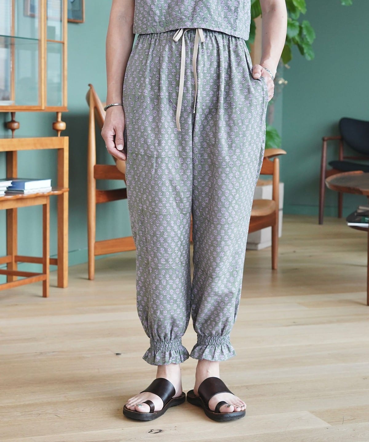 若生多絵子@B印MARKET / upto. Laura Hem PANTS パンツ WOMEN SAGE ONE SIZE 若生多絵子@B印MARKET / upto. Laura Hem PANTS パンツ WOMEN SAGE ONE SIZE