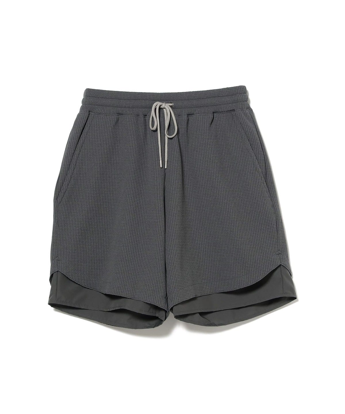 牧野英明@B印MARKET / meanswhile WAFFLE EASY SHORTS 25SS パンツ MEN CHARCOAL. G XL 牧野英明@B印MARKET / meanswhile WAFFLE EASY SHORTS 25SS パンツ MEN CHARCOAL. G XL