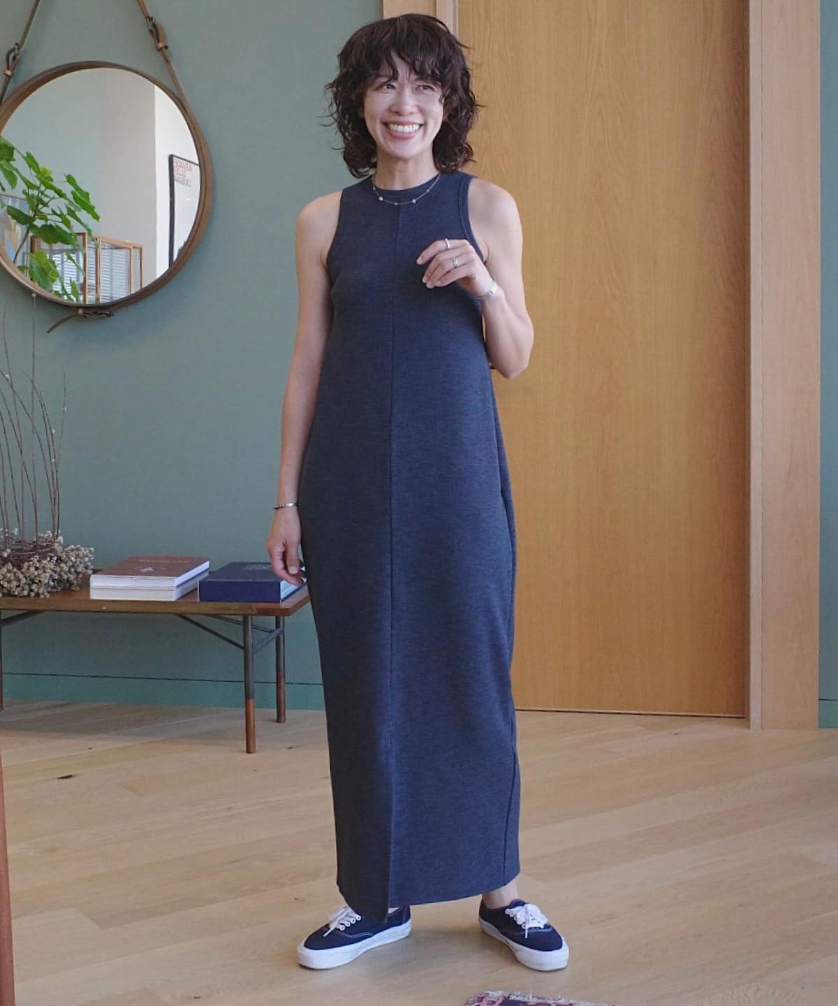 若生多絵子@B印MARKET / &her Boucle Onepiece ワンピース WOMEN NAVY 1 若生多絵子@B印MARKET / &her Boucle Onepiece ワンピース WOMEN NAVY 1