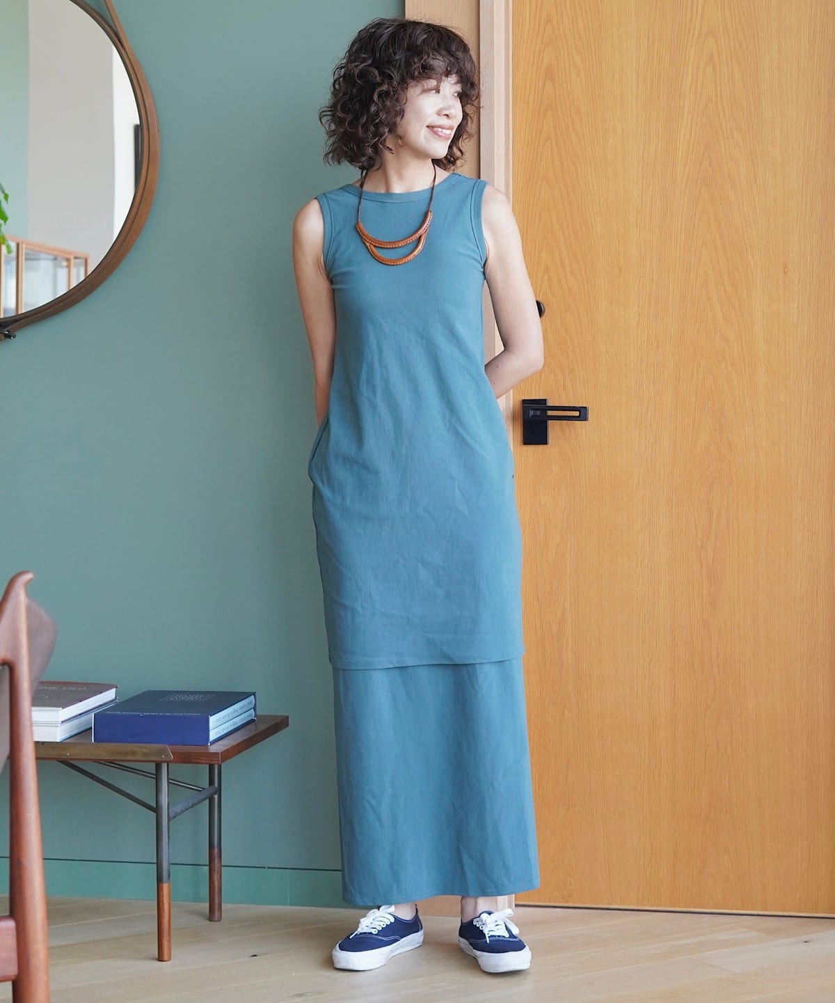 若生多絵子@B印MARKET / &her Layere Onepiece ワンピース WOMEN SAGE GREEN 0 若生多絵子@B印MARKET / &her Layere Onepiece ワンピース WOMEN SAGE GREEN 0
