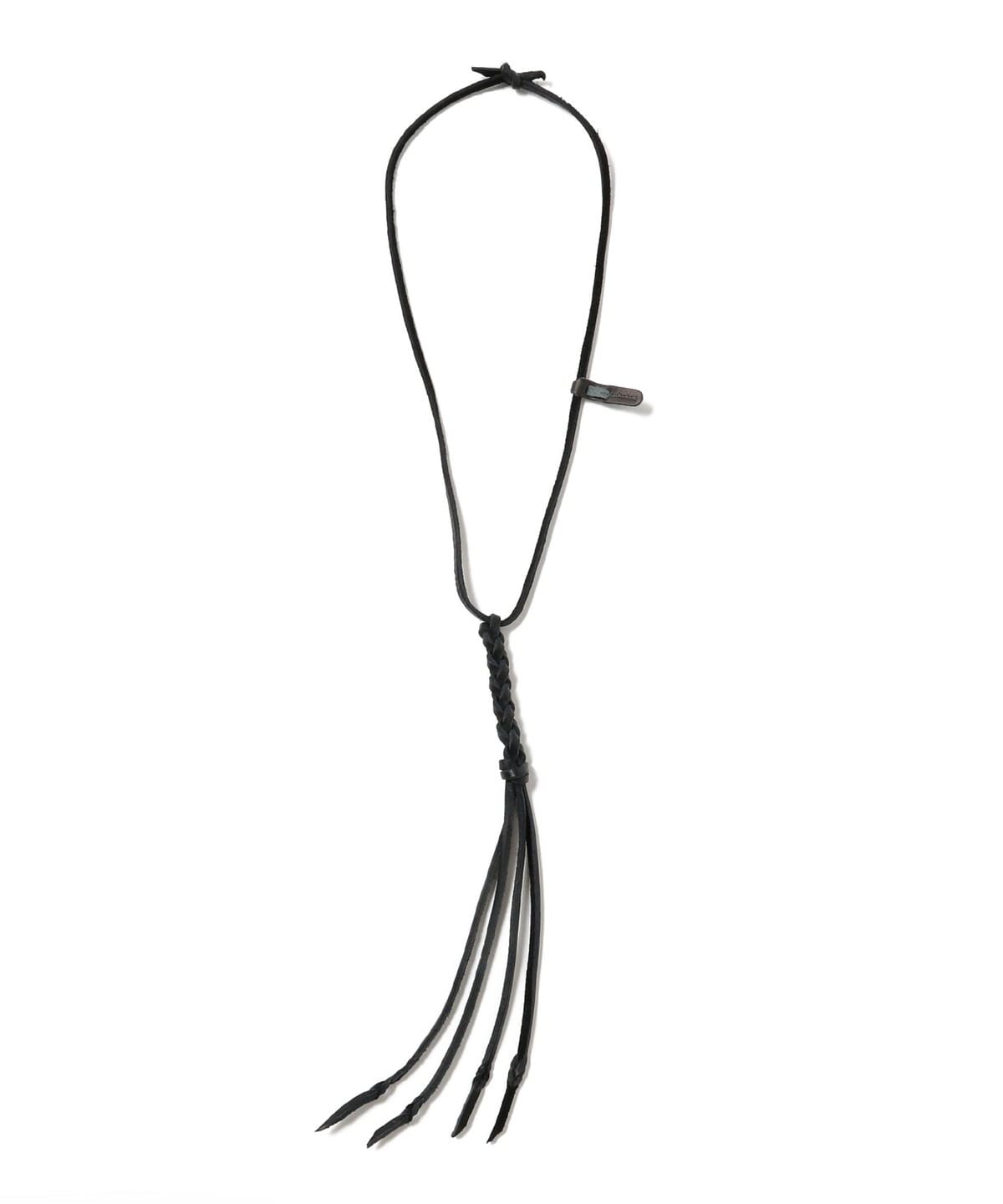 和田健二郎@B印MARKET / YUKETEN ユケテン Braided Leather Necklace アクセサリー MEN BLACK ONE SIZE 和田健二郎@B印MARKET / YUKETEN ユケテン Braided Leather Necklace アクセサリー MEN BLACK ONE SIZE