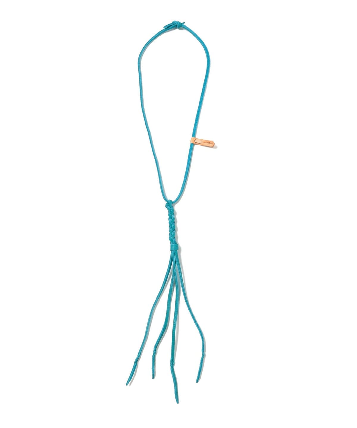 和田健二郎@B印MARKET / YUKETEN ユケテン Braided Leather Necklace アクセサリー MEN TURQUOISE ONE SIZE 和田健二郎@B印MARKET / YUKETEN ユケテン Braided Leather Necklace アクセサリー MEN TURQUOISE ONE SIZE
