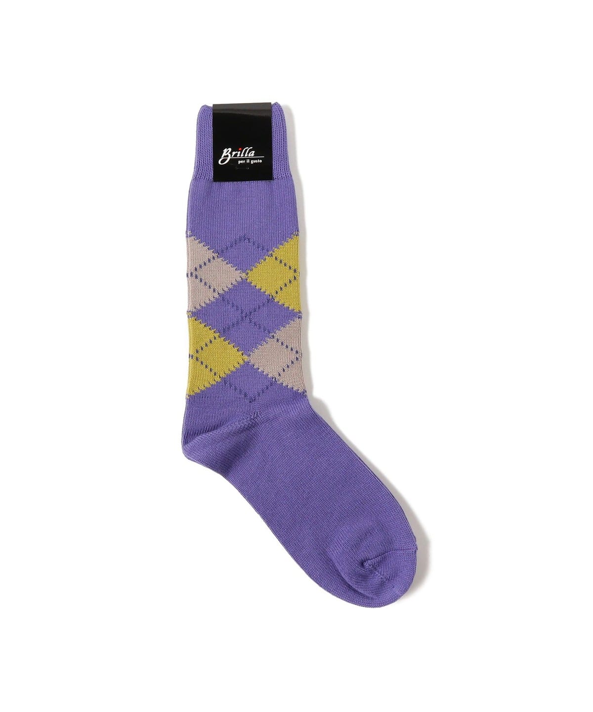 【別注】間瀬裕介@B印MARKET / Brilla per il gusto ブリッラ ペル イル グスト アーガイル ソックス レッグウェア MEN PURPLE ONE SIZE 【別注】間瀬裕介@B印MARKET / Brilla per il gusto ブリッラ ペル イル グスト アーガイル ソックス レッグウェア MEN PURPLE ONE SIZE