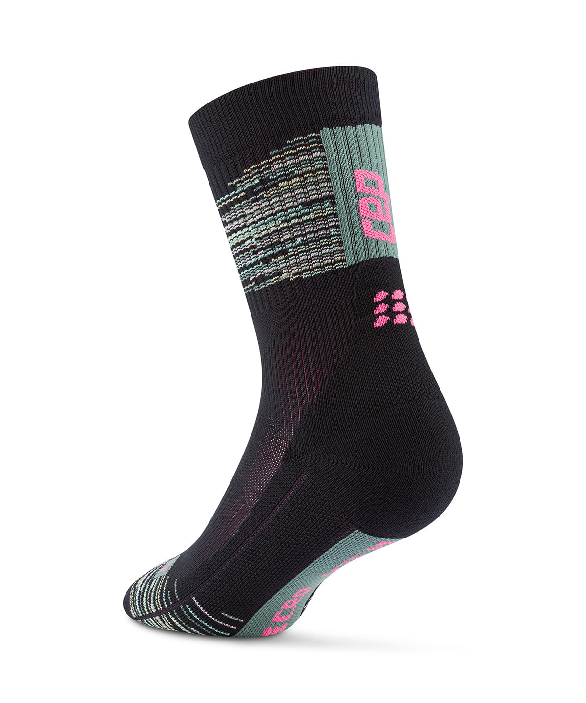 牧野英明@B印MARKET / cep PARIS VIBES 80‘S COMPRESSION SOCKS レッグウェア MEN ブラック×グリーン 26-29cm 牧野英明@B印MARKET / cep PARIS VIBES 80‘S COMPRESSION SOCKS レッグウェア MEN ブラック×グリーン 26-29cm