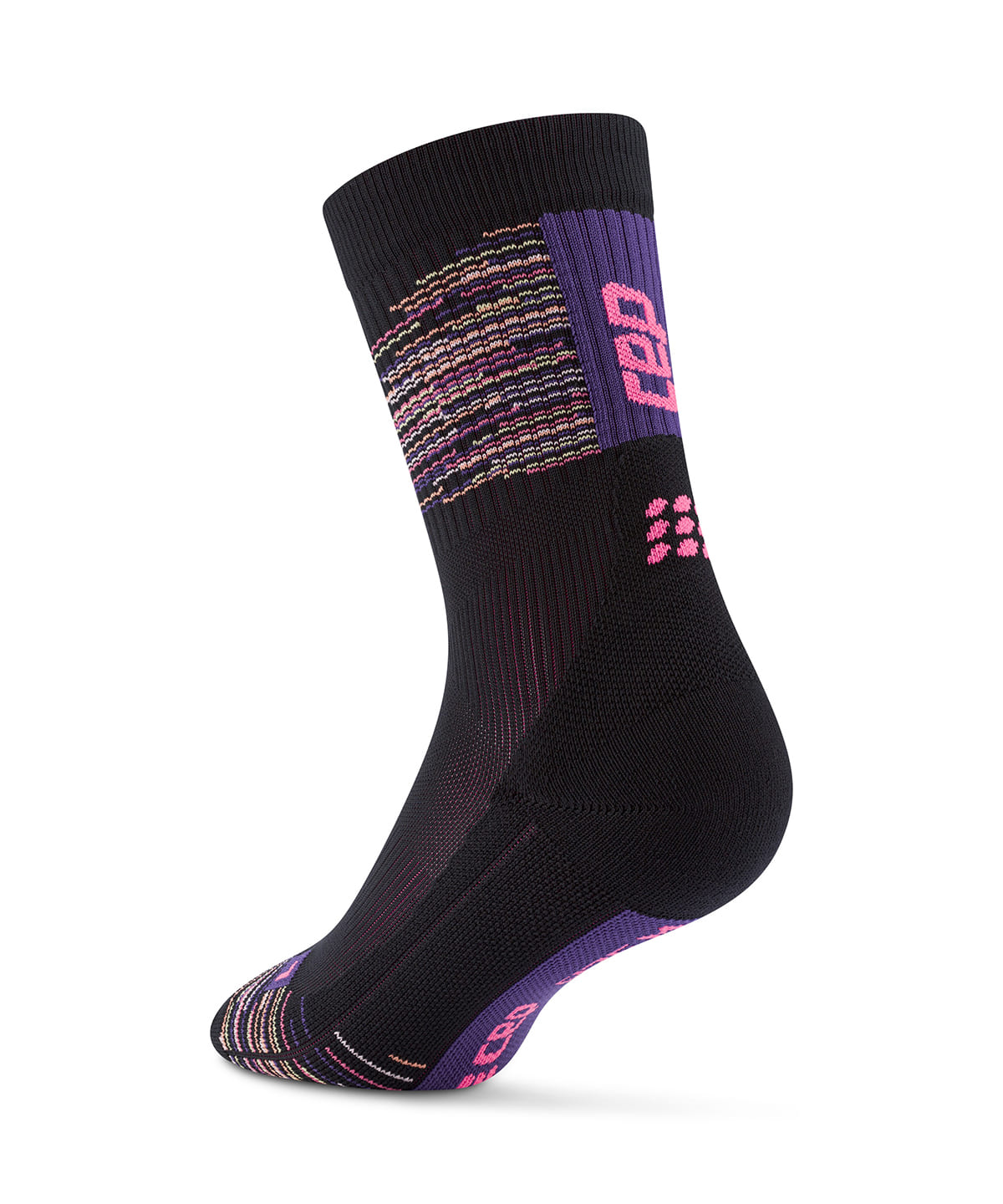 牧野英明@B印MARKET / cep PARIS VIBES 80‘S COMPRESSION SOCKS レッグウェア MEN ブラック×パープル 26-29cm 牧野英明@B印MARKET / cep PARIS VIBES 80‘S COMPRESSION SOCKS レッグウェア MEN ブラック×パープル 26-29cm