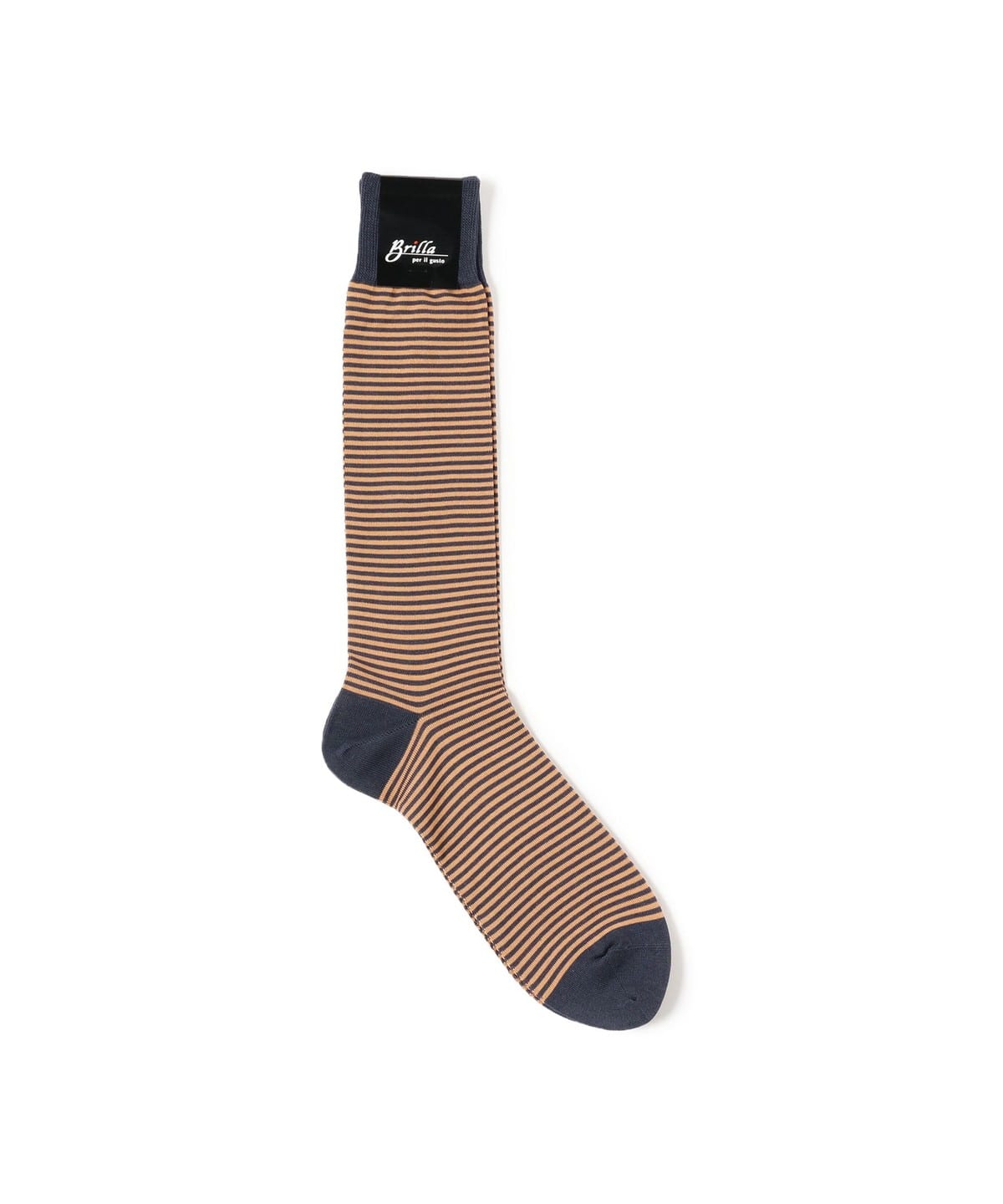 【別注】間瀬裕介@B印MARKET / Brilla per il gusto ブリッラ ペル イル グスト ボーダー ソックス レッグウェア MEN ORN×NVY ONE SIZE 【別注】間瀬裕介@B印MARKET / Brilla per il gusto ブリッラ ペル イル グスト ボーダー ソックス レッグウェア MEN ORN×NVY ONE SIZE
