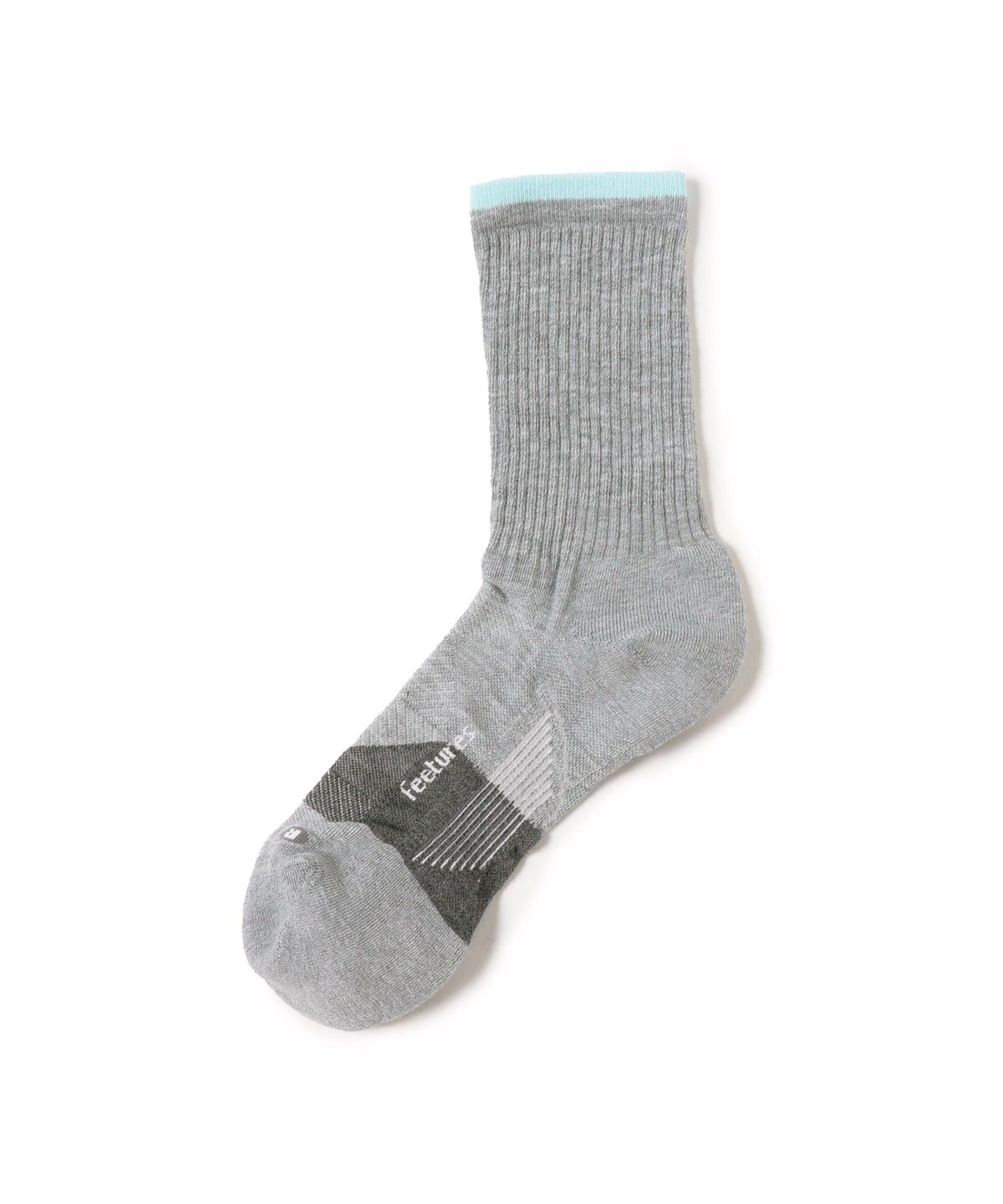牧野英明@B印MARKET / Feetures フィーチャーズ TRAIL MAX CUSHION MINI CREW レッグウェア MEN LightGray L 牧野英明@B印MARKET / Feetures フィーチャーズ TRAIL MAX CUSHION MINI CREW レッグウェア MEN LightGray L