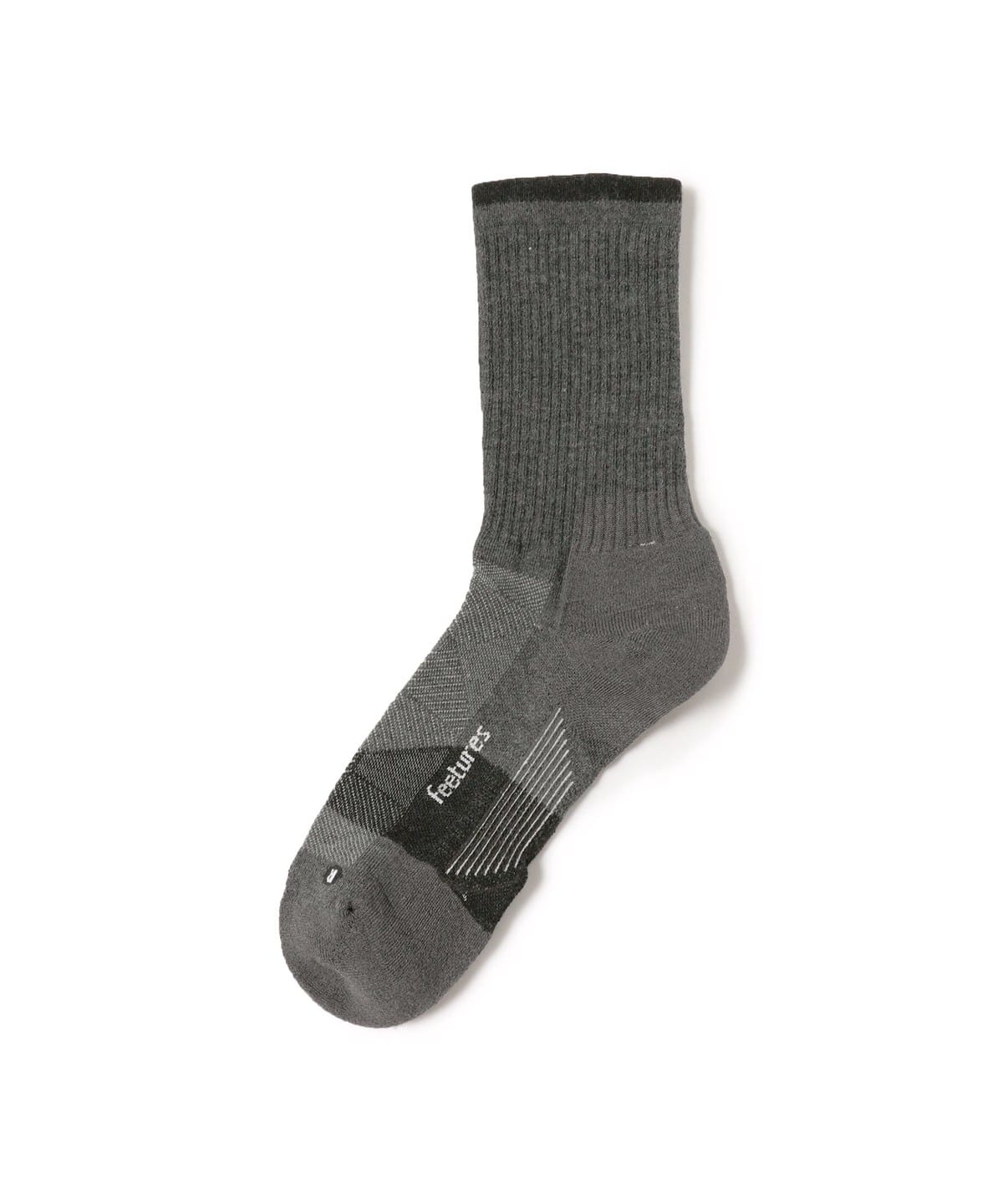 牧野英明@B印MARKET / Feetures フィーチャーズ TRAIL MAX CUSHION MINI CREW レッグウェア MEN Gray L 牧野英明@B印MARKET / Feetures フィーチャーズ TRAIL MAX CUSHION MINI CREW レッグウェア MEN Gray L