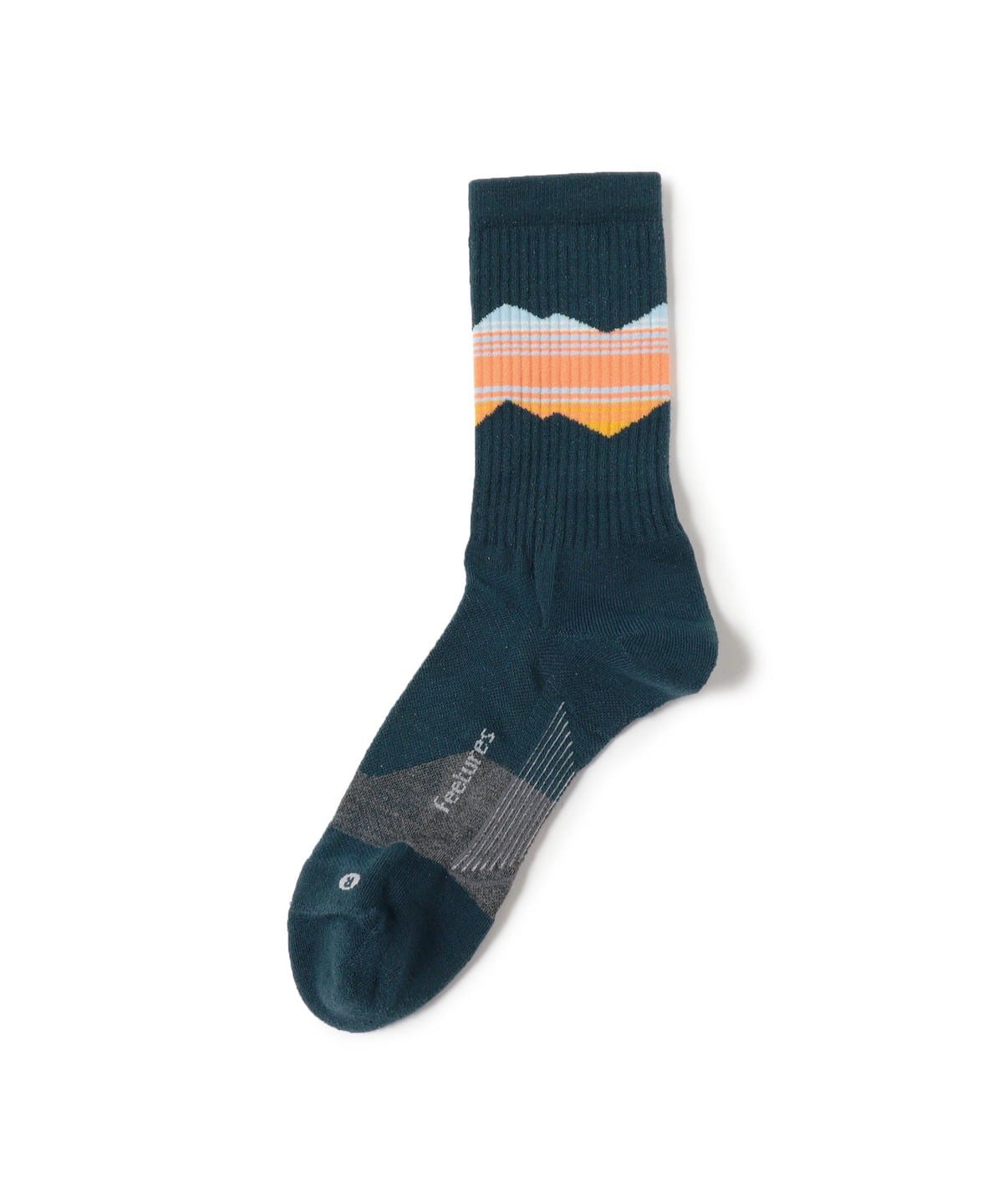 牧野英明@B印MARKET / Feetures フィーチャーズ TRAIL MAX CUSHION MINI CREW レッグウェア MEN BlueRidgeNavy L 牧野英明@B印MARKET / Feetures フィーチャーズ TRAIL MAX CUSHION MINI CREW レッグウェア MEN BlueRidgeNavy L
