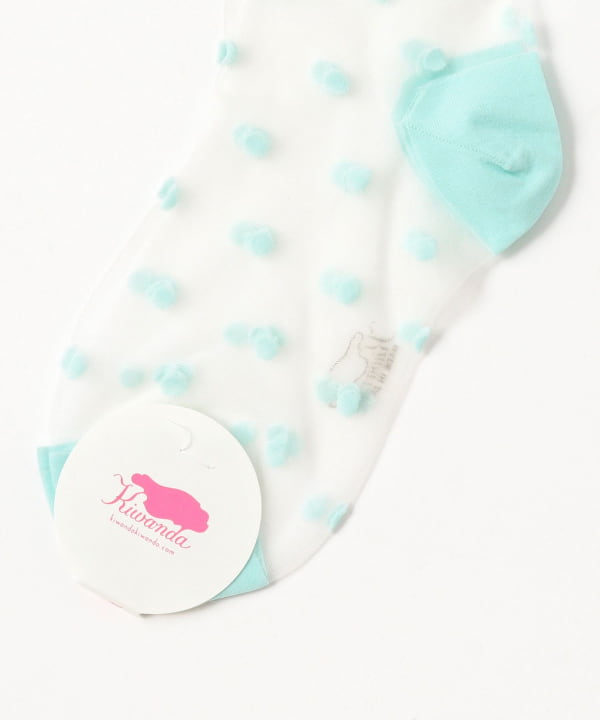 井上あおい＠B印MARKET / Kiwanda Polka Dot Knee-High Socks