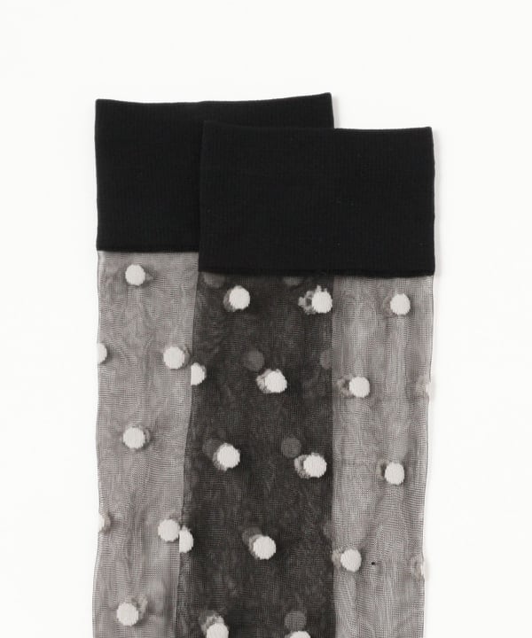 井上あおい＠B印MARKET / Kiwanda Polka Dot Knee-High Socks