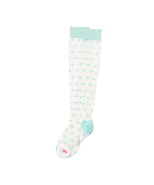 井上あおい＠B印MARKET / Kiwanda Polka Dot Knee-High Socks