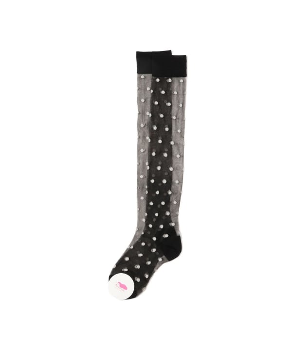 井上あおい＠B印MARKET / Kiwanda Polka Dot Knee-High Socks