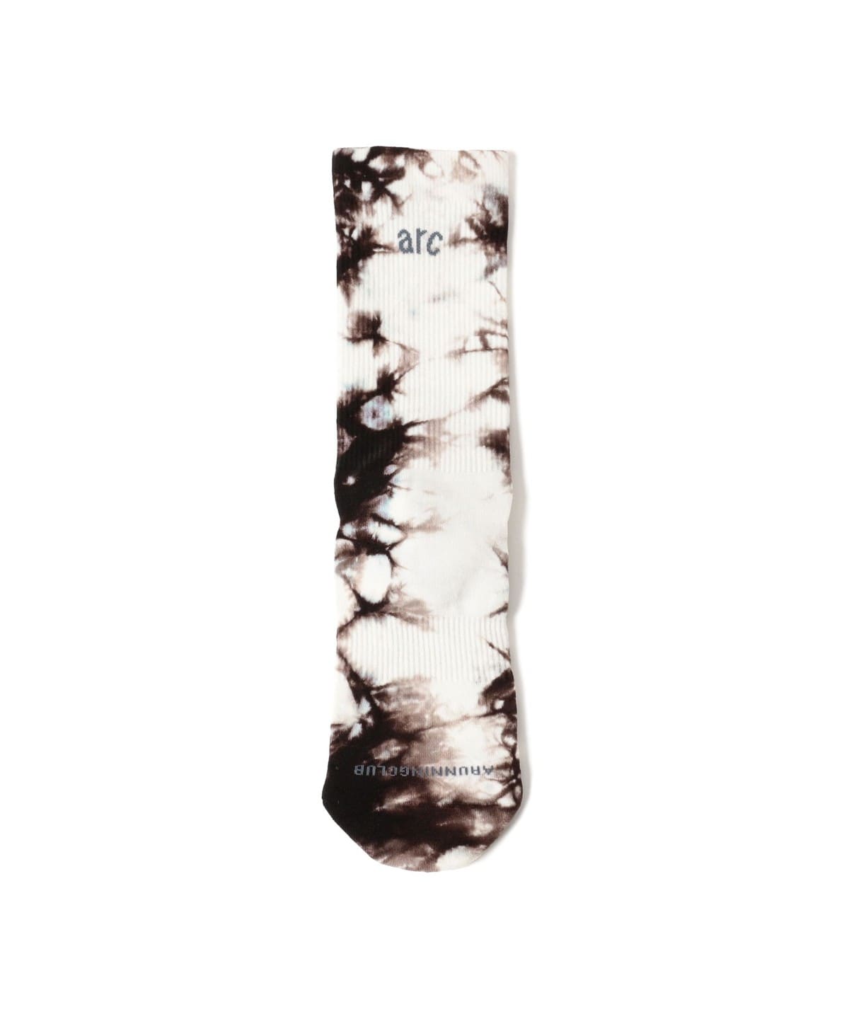 【別注】牧野英明@B印MARKET / arc Marble Run Crew Socks レッグウェア MEN BROWN 26~28cm