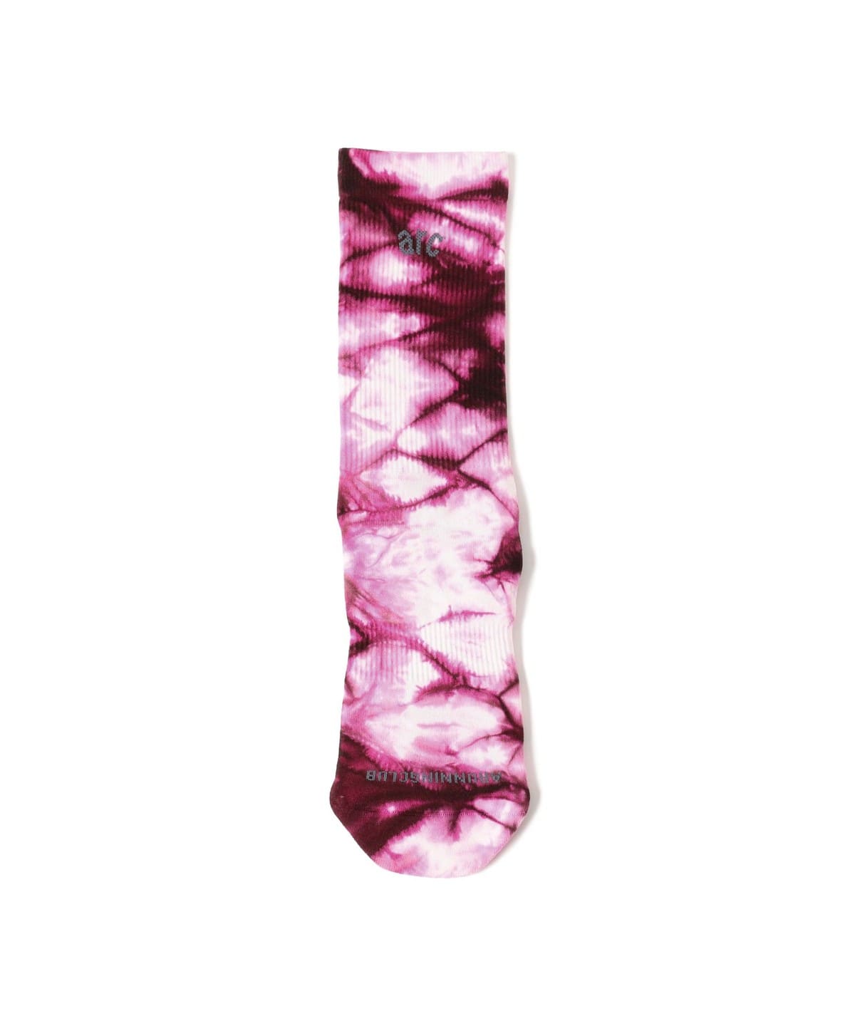 【別注】牧野英明@B印MARKET / arc Marble Run Crew Socks レッグウェア MEN BURGUNDY 26~28cm