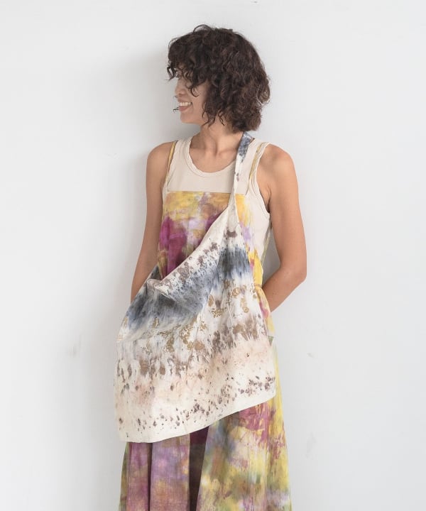 フナタビアトリエ Funatabi Atelier 墨染め ショルダーバッグ