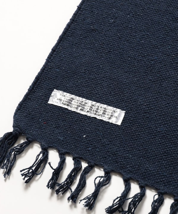 村口良@B印MARKET / PUEBCO HANDLOOMED RECYCLE YARN CAMP ラグ NAVYBLUE