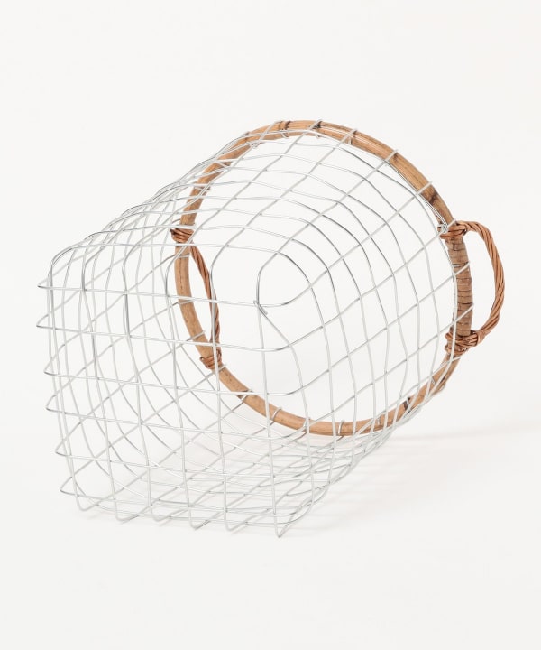 村口良@B印MARKET / PUEBCO RATTAN TOP WIRE BASKET Medium